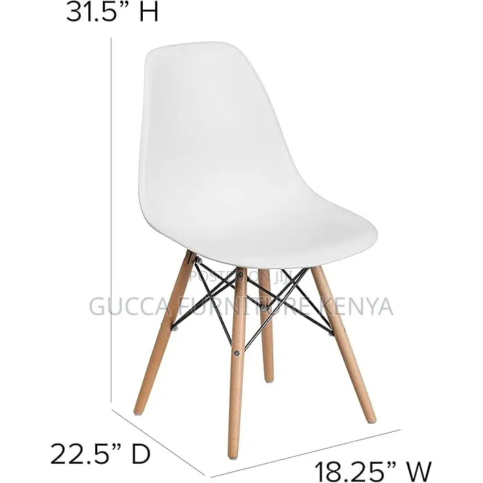 Home Chairs: Molded Plastic Eames Dining Chair