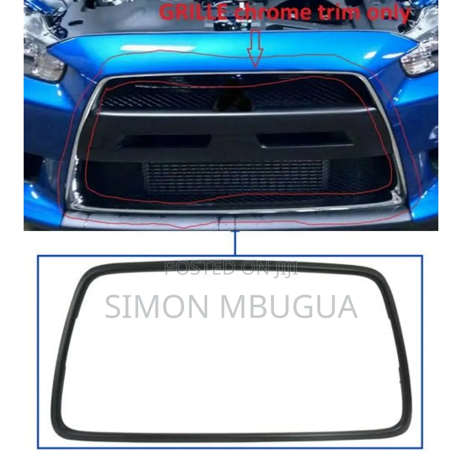 Mitsubishi Lancer Gallant Grille Chrome/Moulding