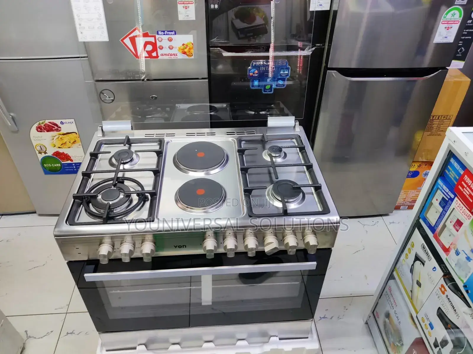 *Von Cooker 4 Gas + 2 Electric °90x60
°4 Gas + 2 Electric
