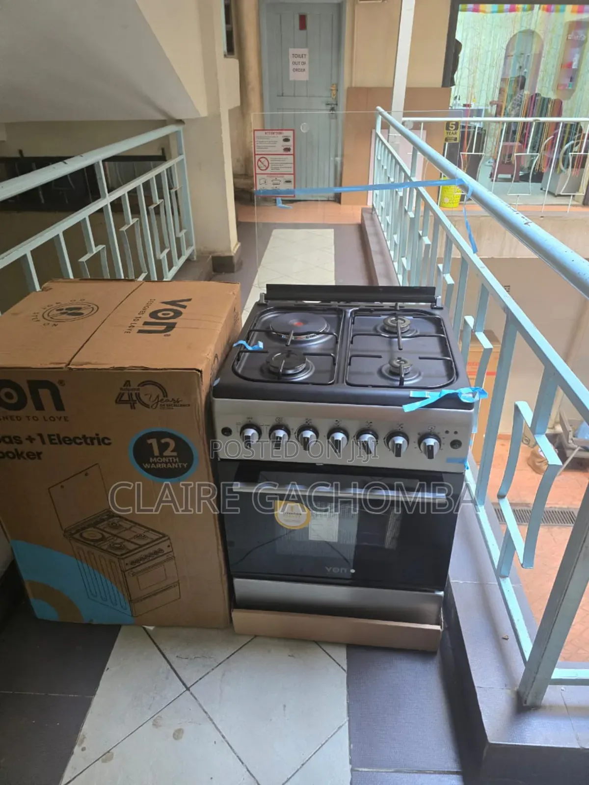 VON 3gas+1electric Standing Cooker 58*58 With Electric Oven