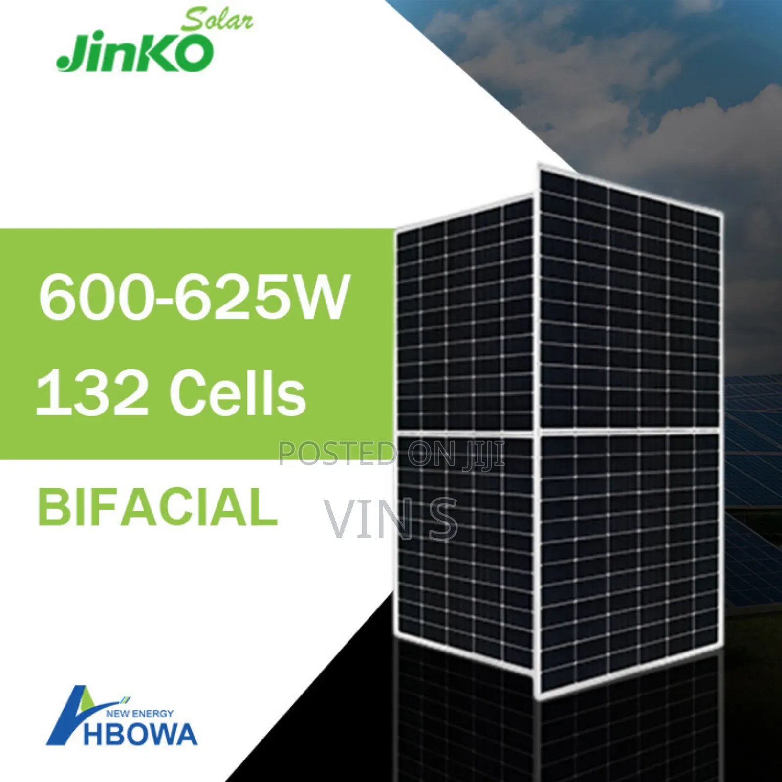 Jinko 615w Bifacial Solar Panels*Bifacíal Solăr Panėls Jìnko