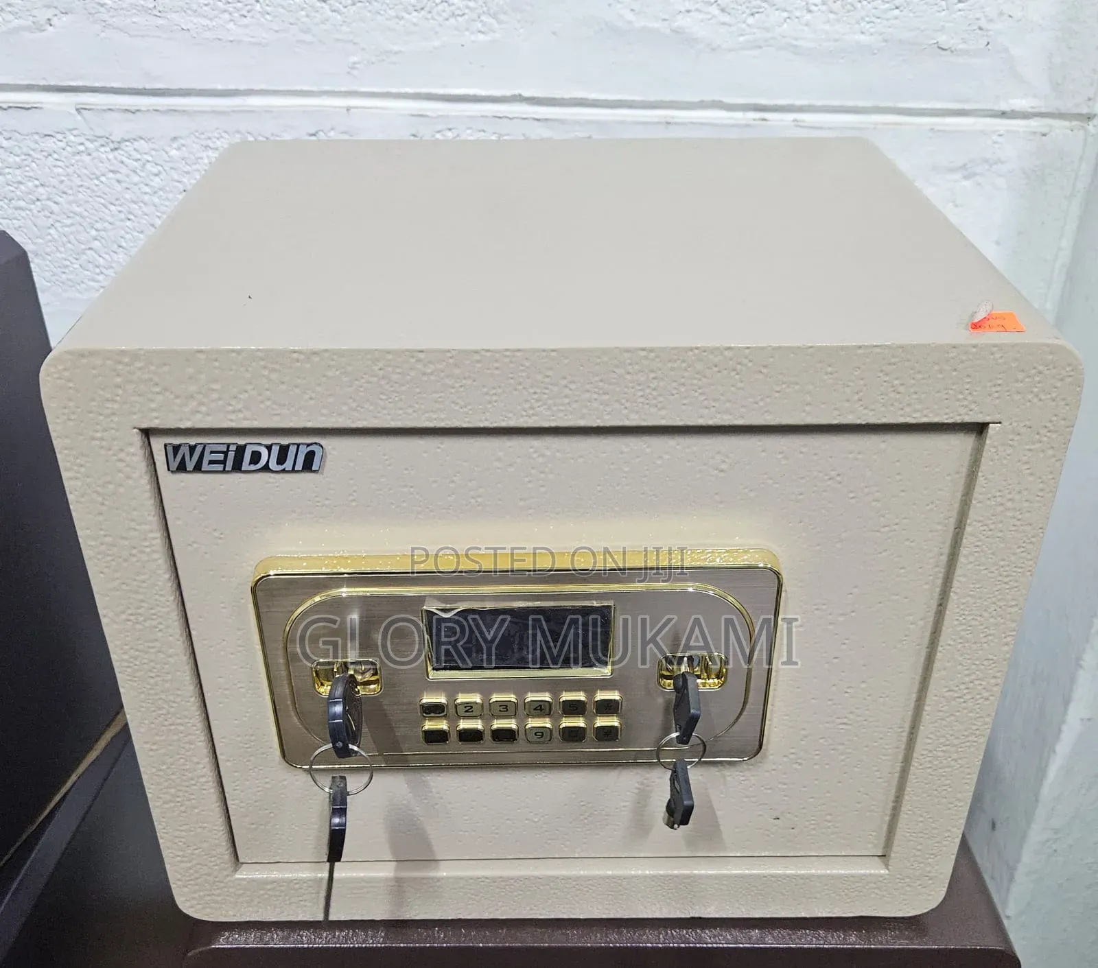 Fireproof Cash Safe Box Cream