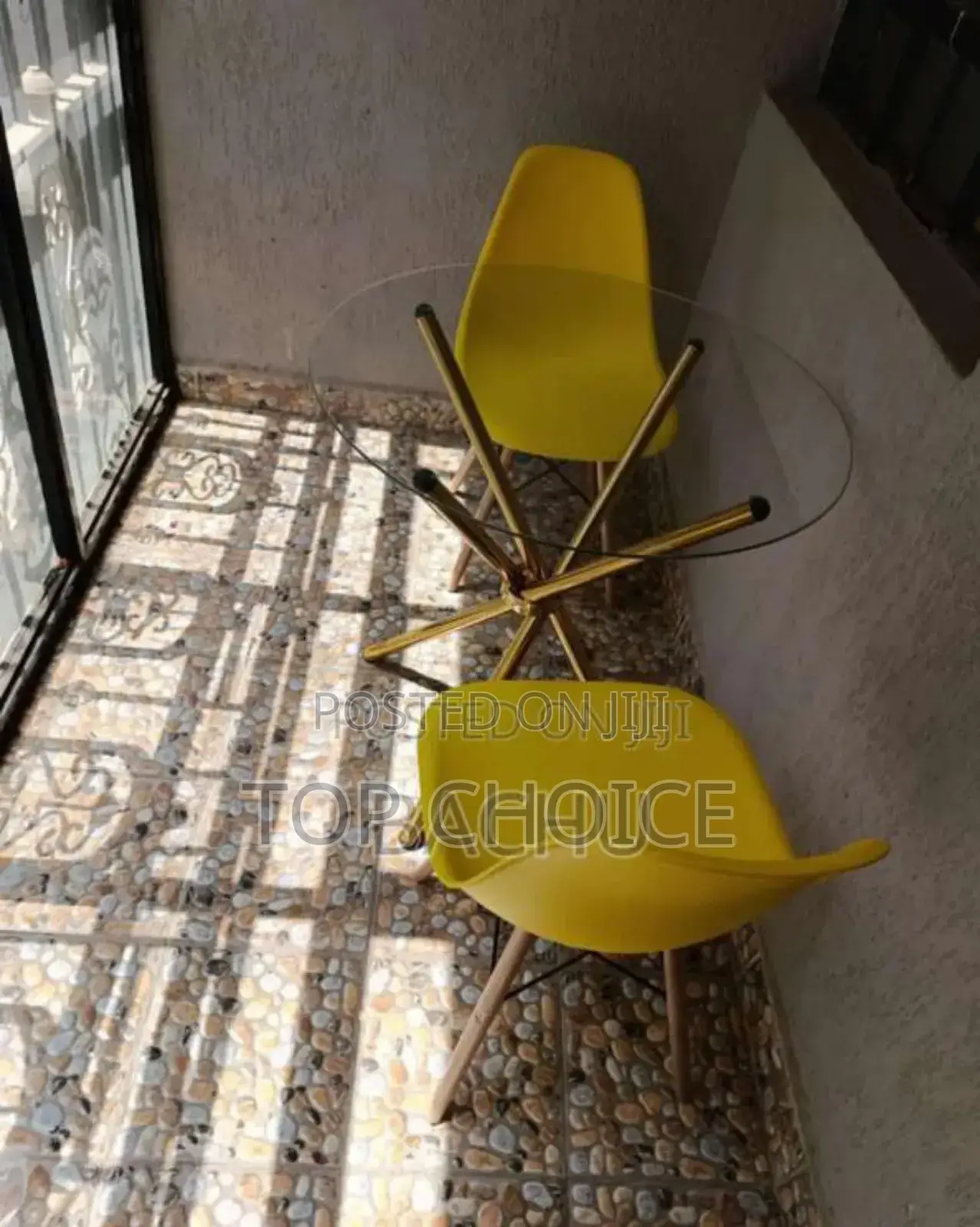 Plastic Chairs and Outdoor Table