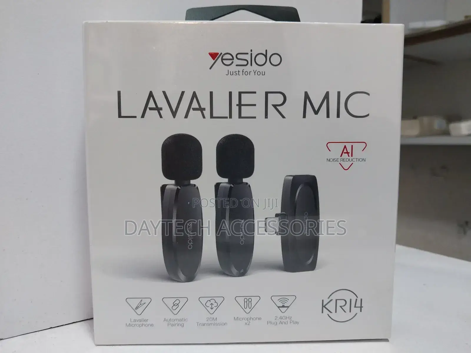 Yesido Wireless Microphone for iPhone Lightning Dual Mic
