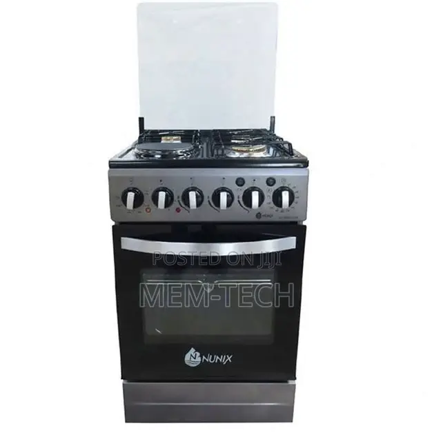 Nunix 50 * 55cm Cookers 3 Gas, 1 Hotplate Electric Oven