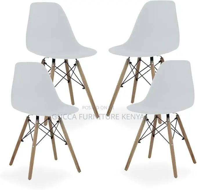 Home Chairs: Modern Eames Plastic Dining Room Chair