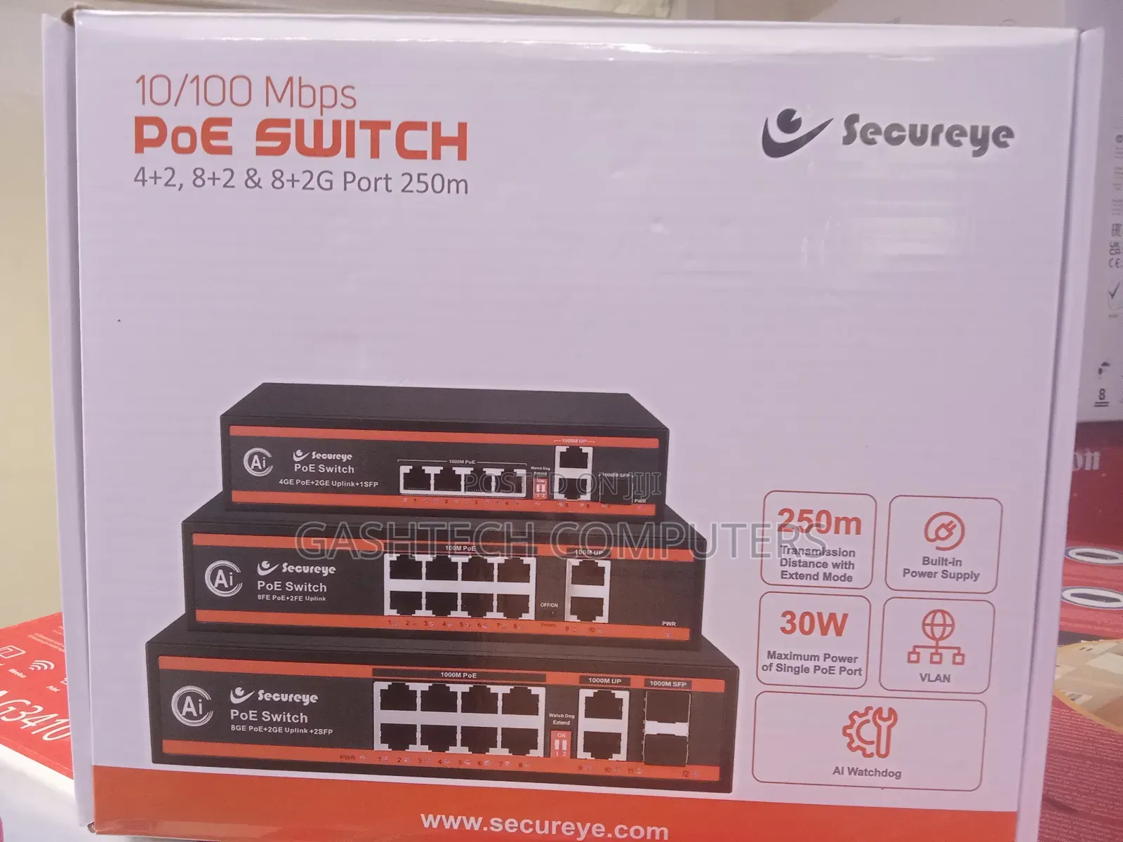 Secureye 10/100mbps Poe Switch [ New ]