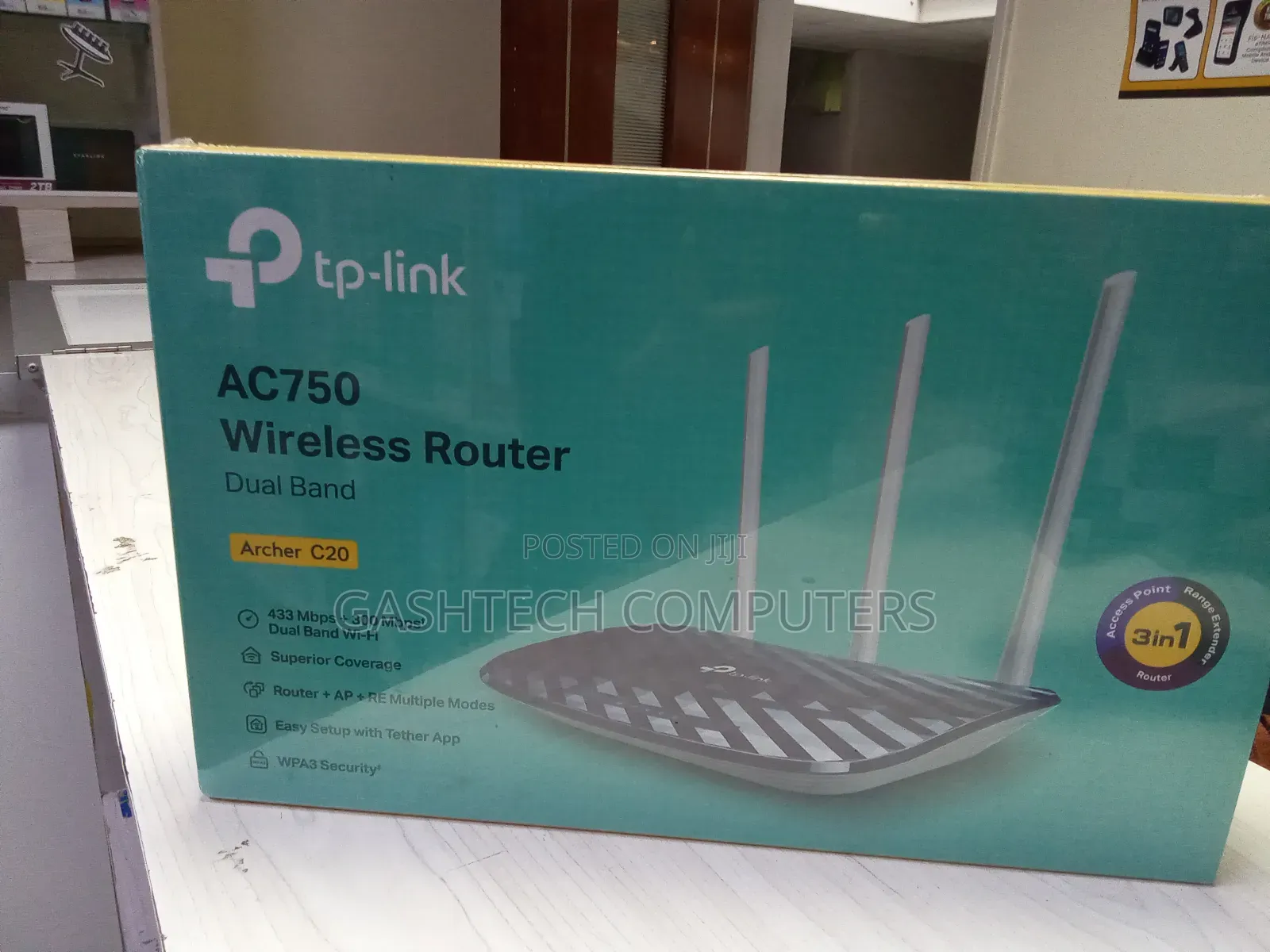 Ac750 Tp-Link Archer C20 Dual Band Router .
