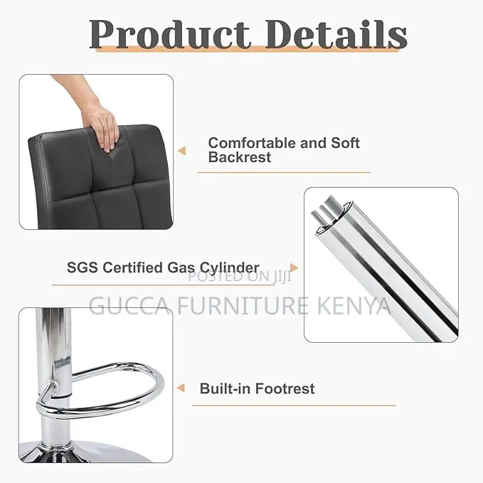 Home Chairs: Hydraulic Kitchen Counter Height Bar Stool