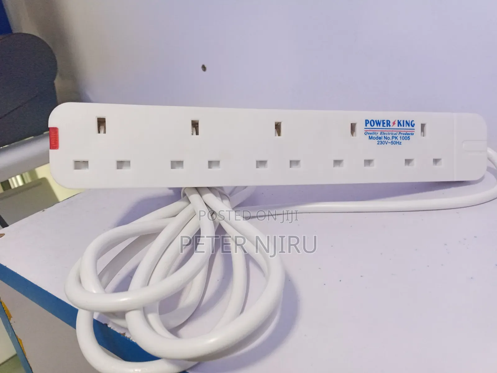 Power King Heavy Duty 5-Way Power/Socket Extension Cable