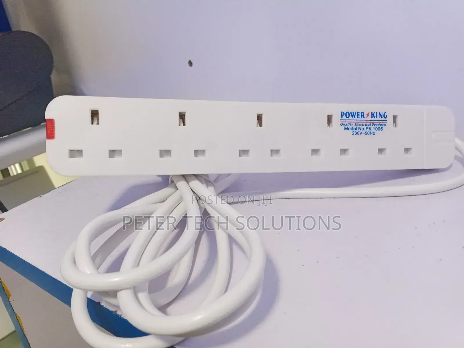 Power King Heavy Duty 5-Way Power/Socket Extension Cable