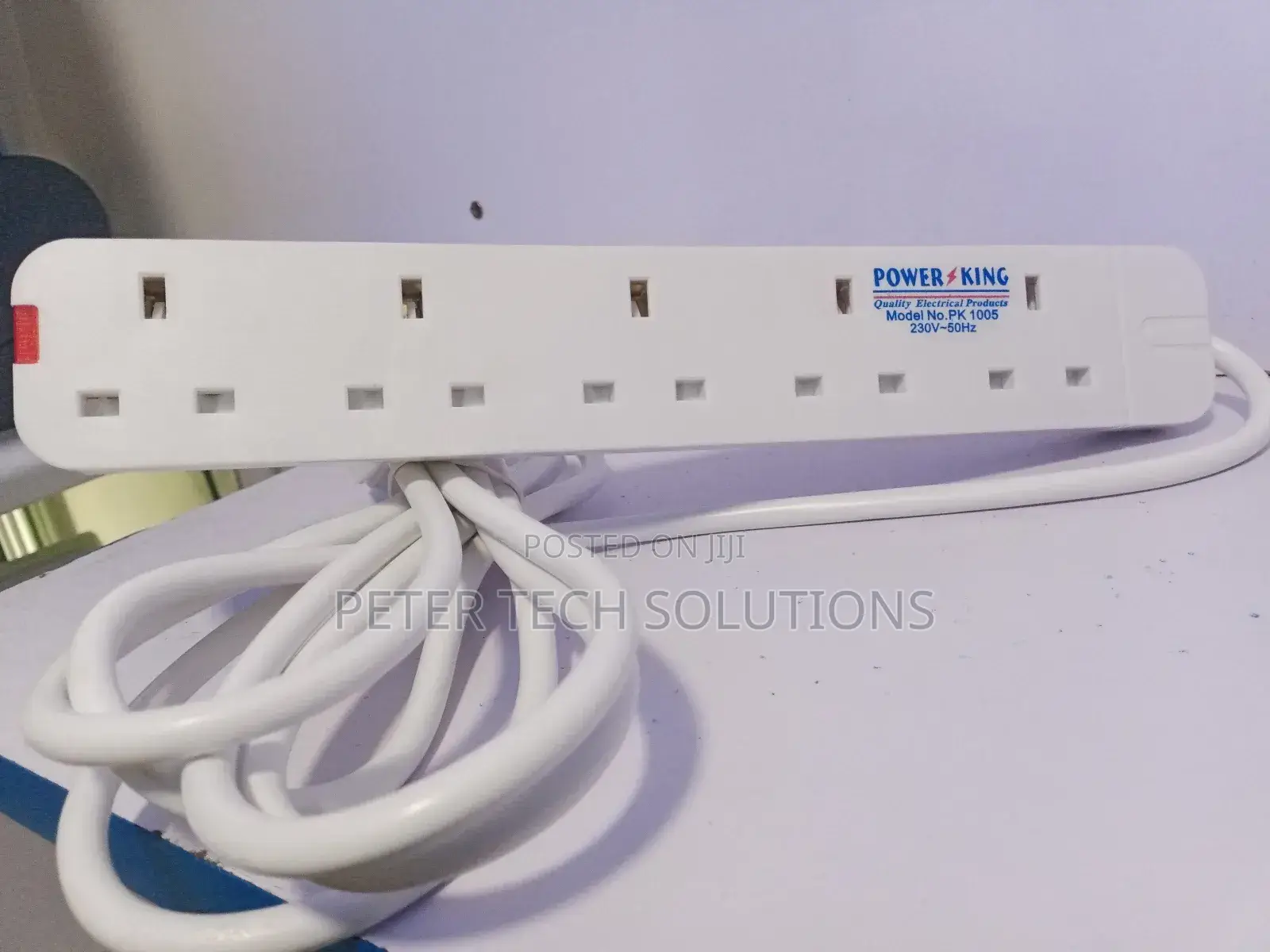 Power King Heavy Duty 5-Way Power/Socket Extension Cable