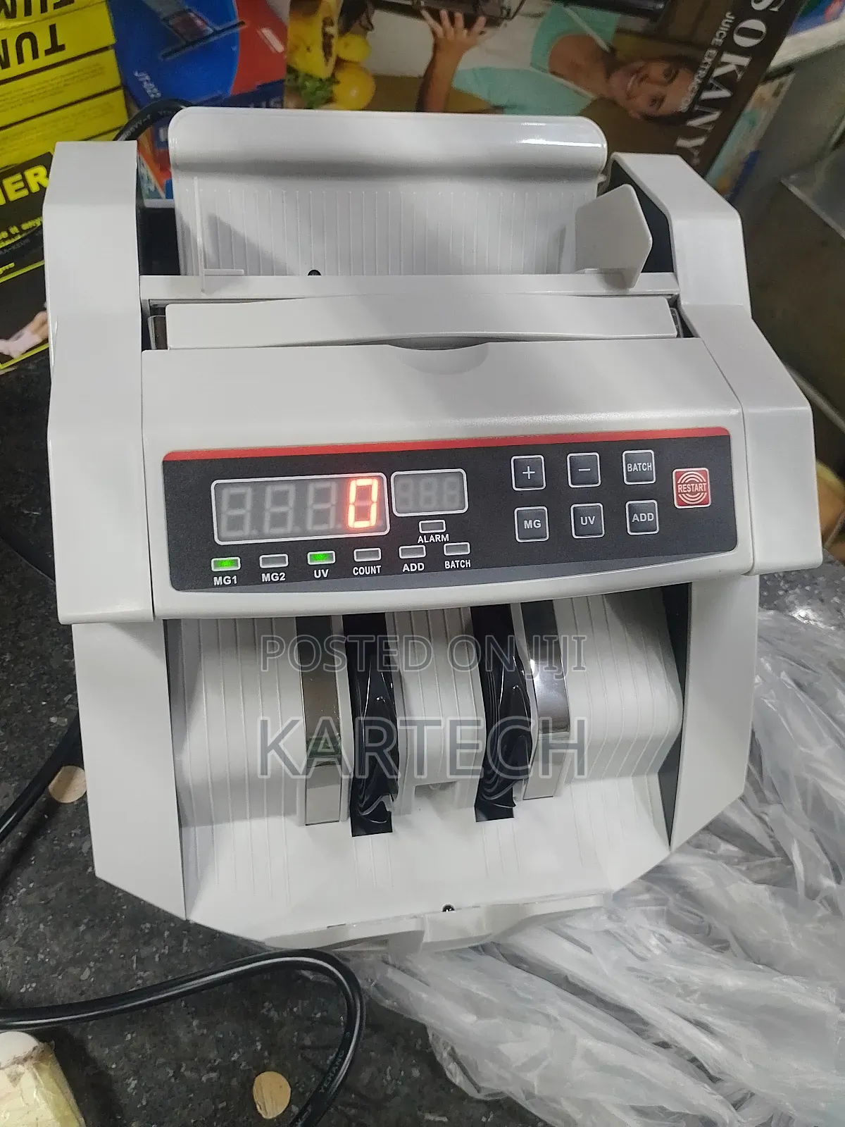 Money Bill Counter With Fake Bill Detection UV MG1 MG2