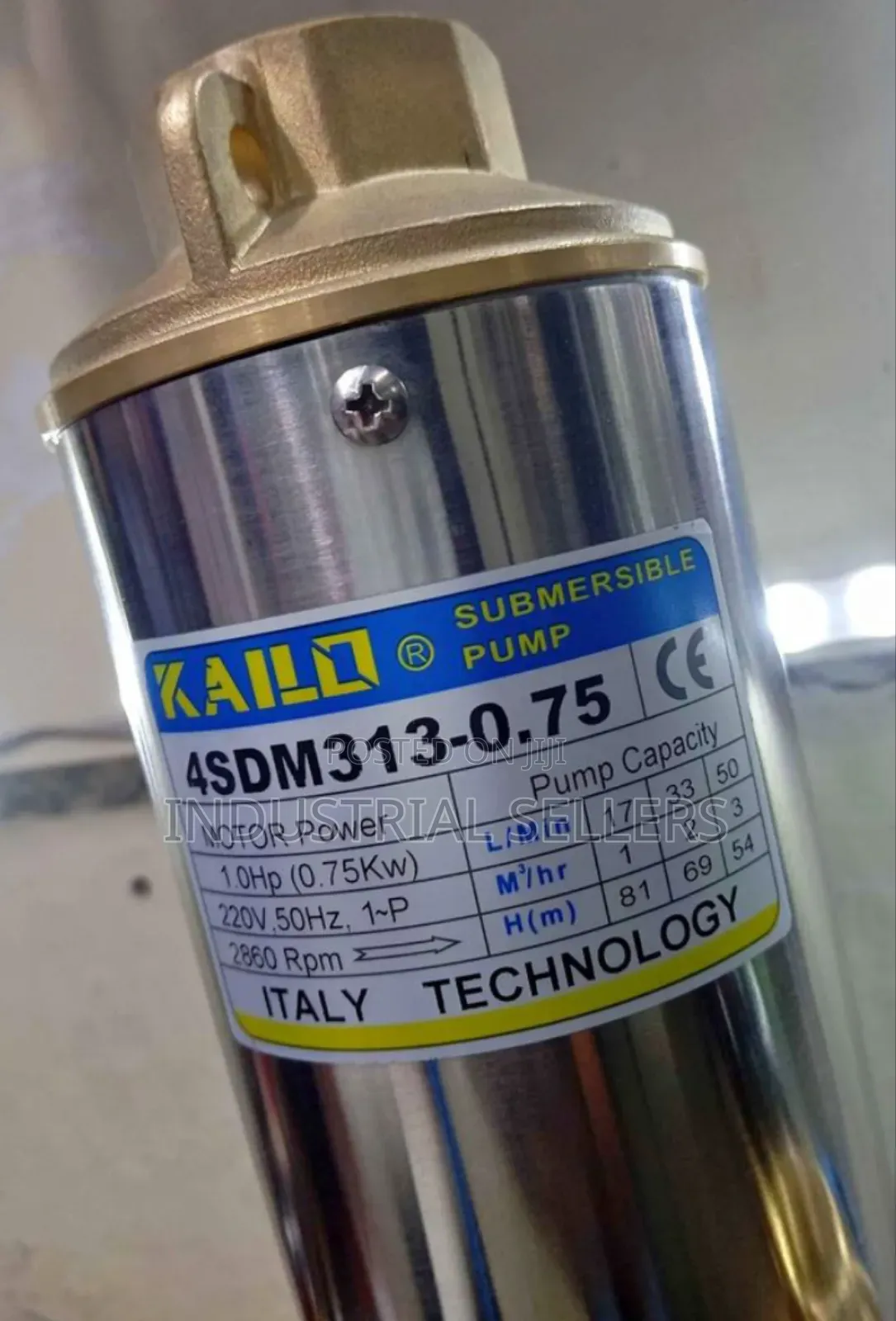 Electric Kailo Submersible Water Pump 1hp