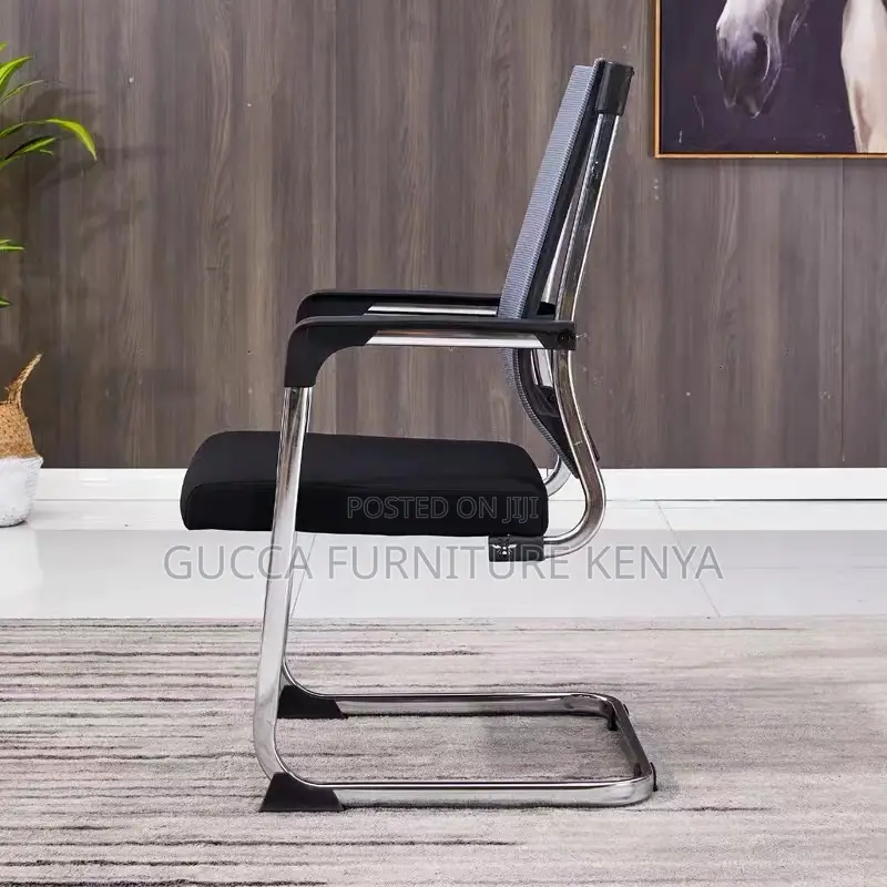 Office Chairs: Cantilever Mesh Office Guest Seat