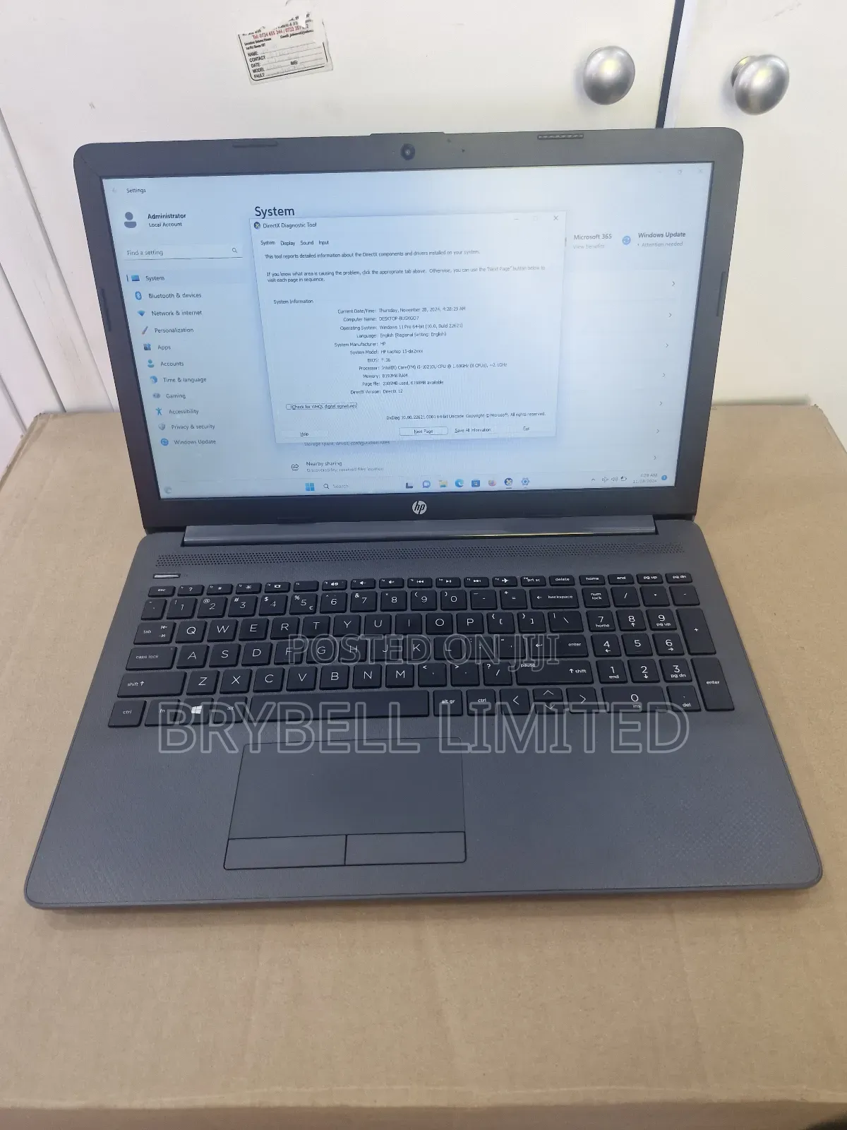 Laptop HP 15 8GB Intel Core I5 HDD 1T