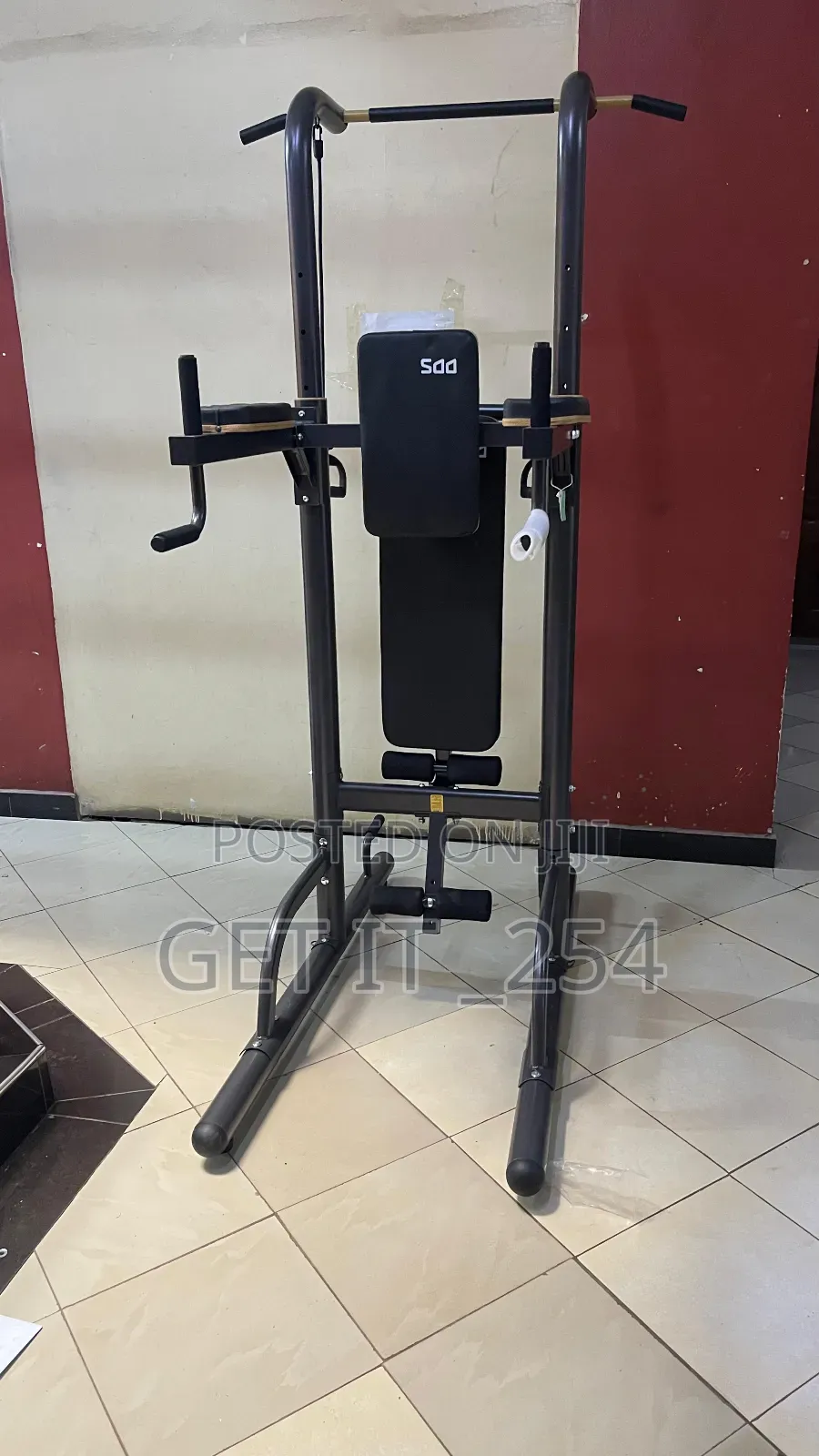 Chin Dip Power Tower With Bench
