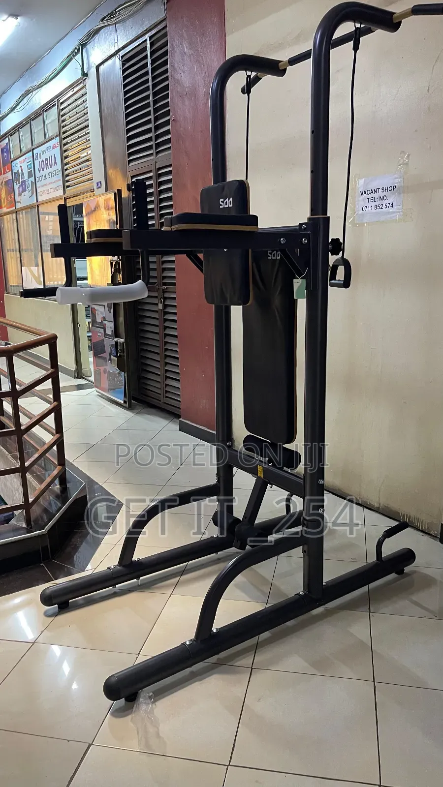 Chin Dip Power Tower With Bench