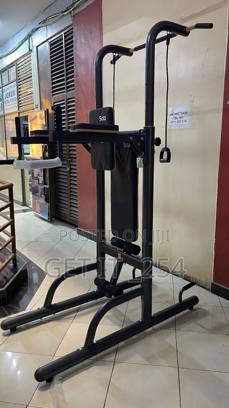 Chin Dip Power Tower With Bench