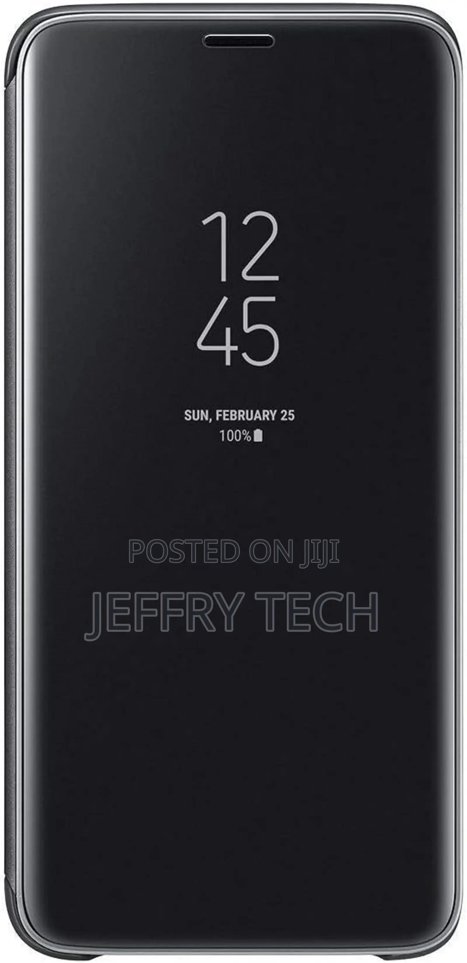 Samsung Clear View Cover Case for Samsung Galaxy S9-Black