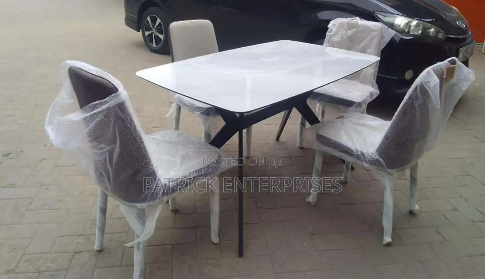 Modern Marble Dining Set 4 Seater