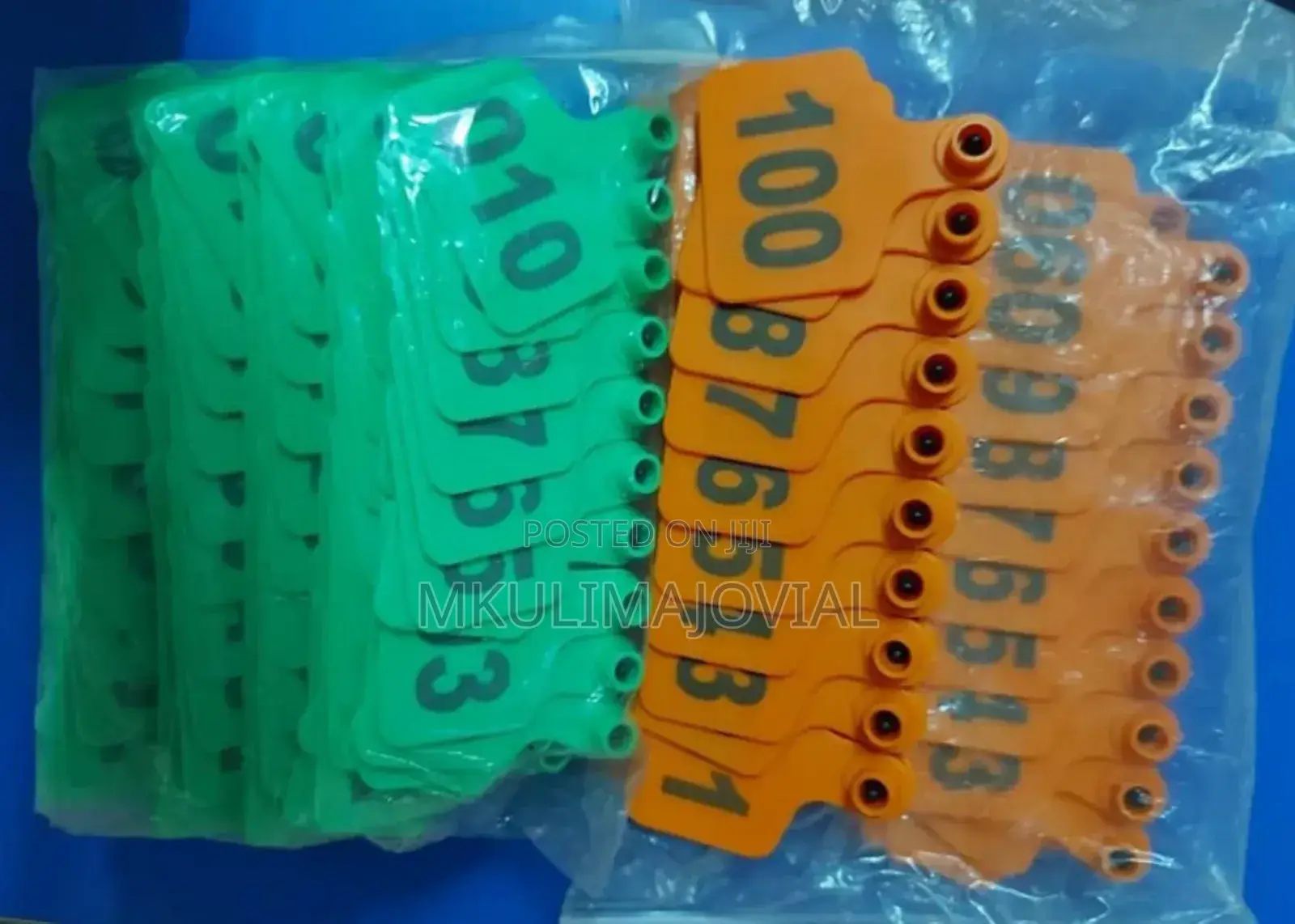 Orange Green Ear Tags for Sheep/Goat/Cows