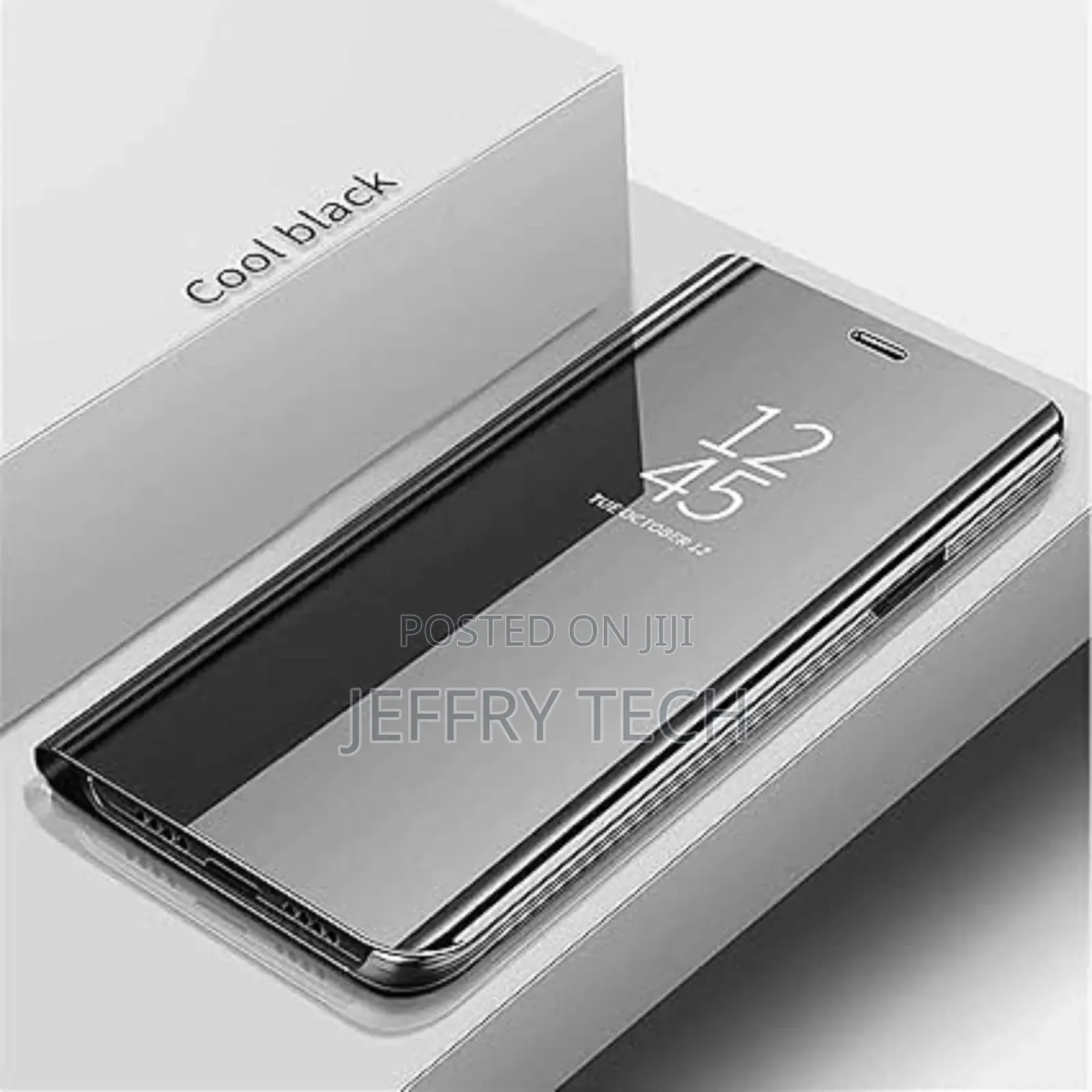 Galaxy A03S Clear View Case Without Sensor Flip Cover-Black