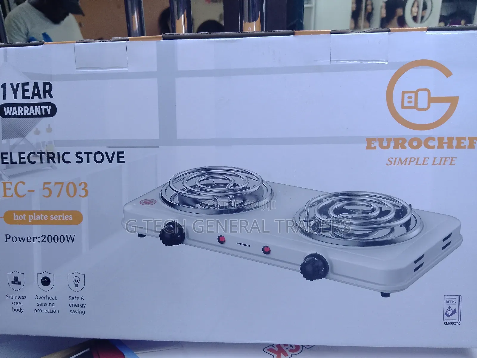 Eurochef Automatic Double Electric Hot Coil-2000w