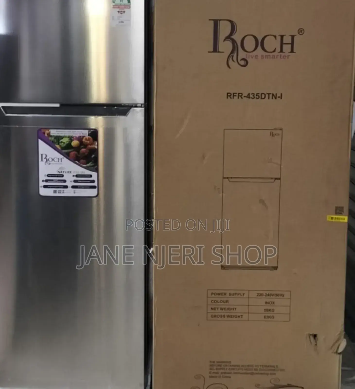 255 Litres Roch Double Door Refrigerator