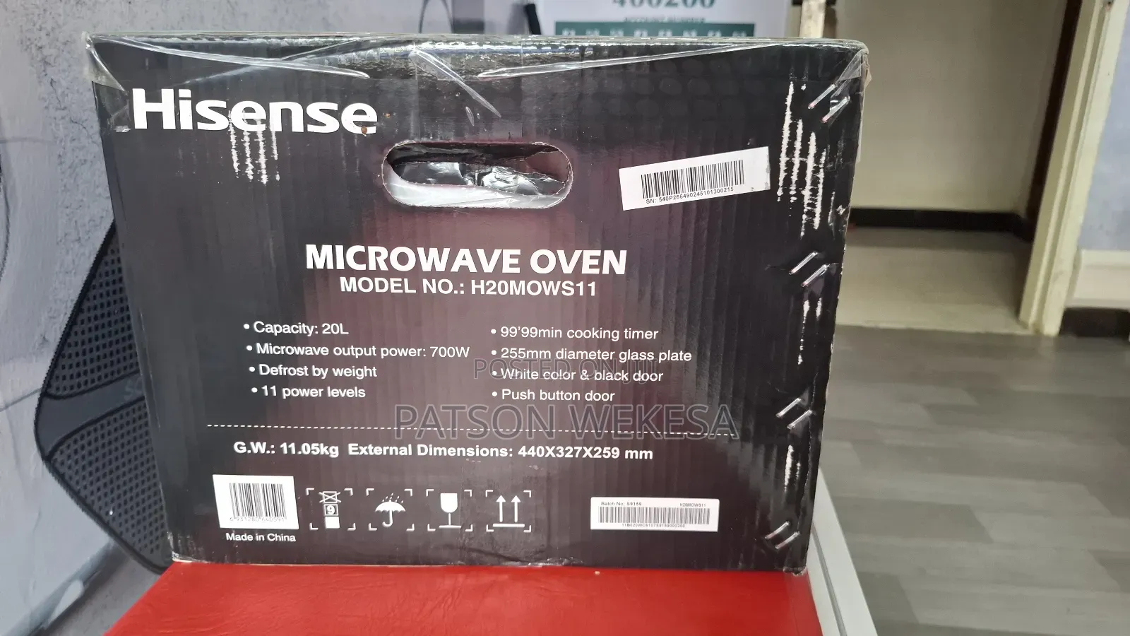 Hisense 20l Digital Microwave H20mombs11 (White)