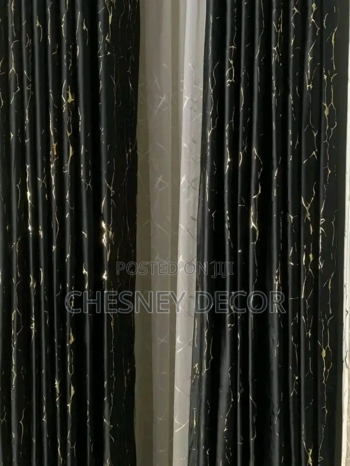 Black and Gold Curtains