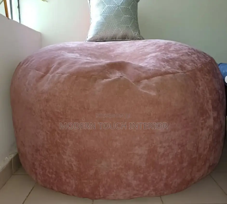 Cozy Plush Brown Velvet Bean Bag