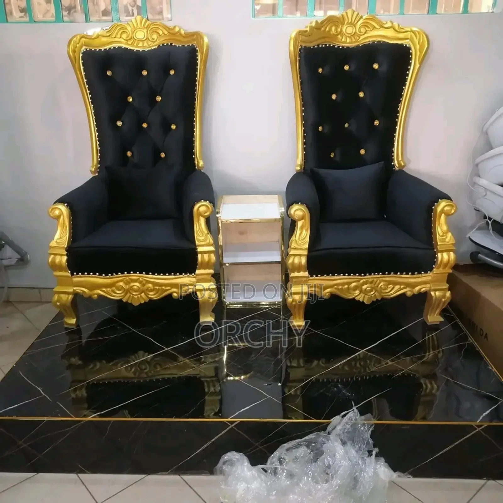 Antique Wing Chairs/ Pedicure Seat