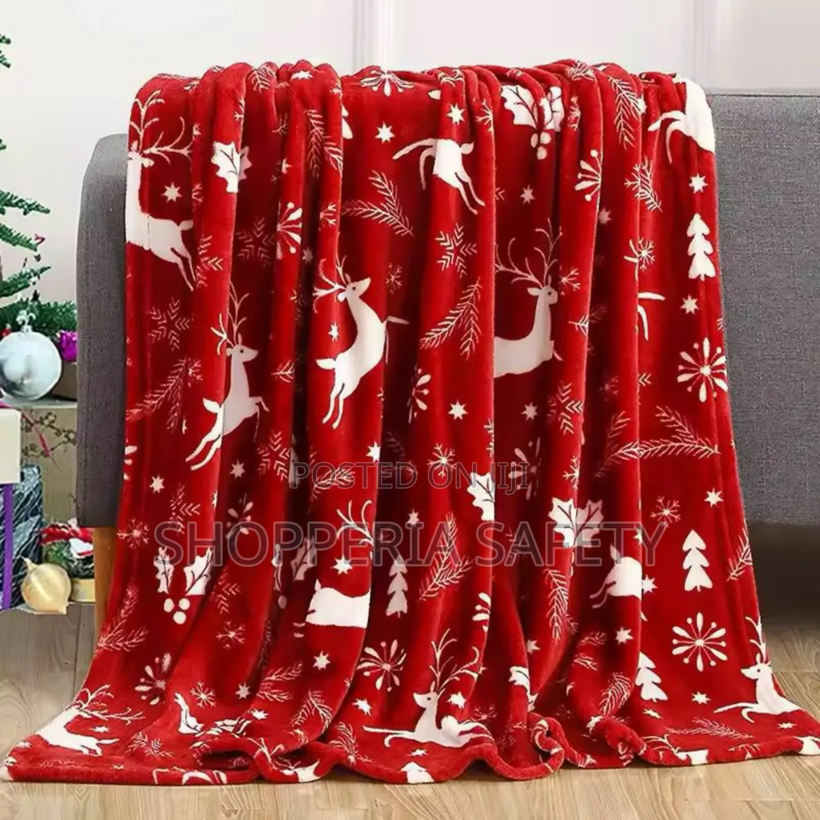 Christmas Themed Couch Flanels