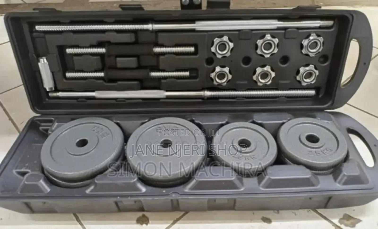 Brand New 50 KGS Dumbells Chrome With Gloves