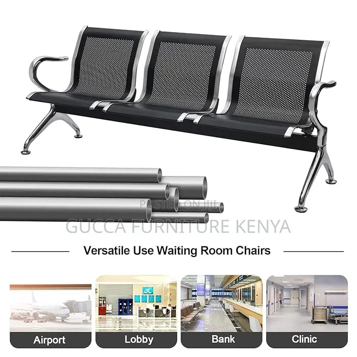 Benches:3-Seater Guest Reception Waiting Office Bench