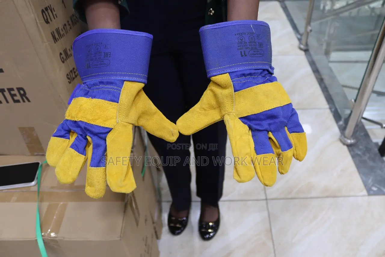 Short Leather Rigger Gloves