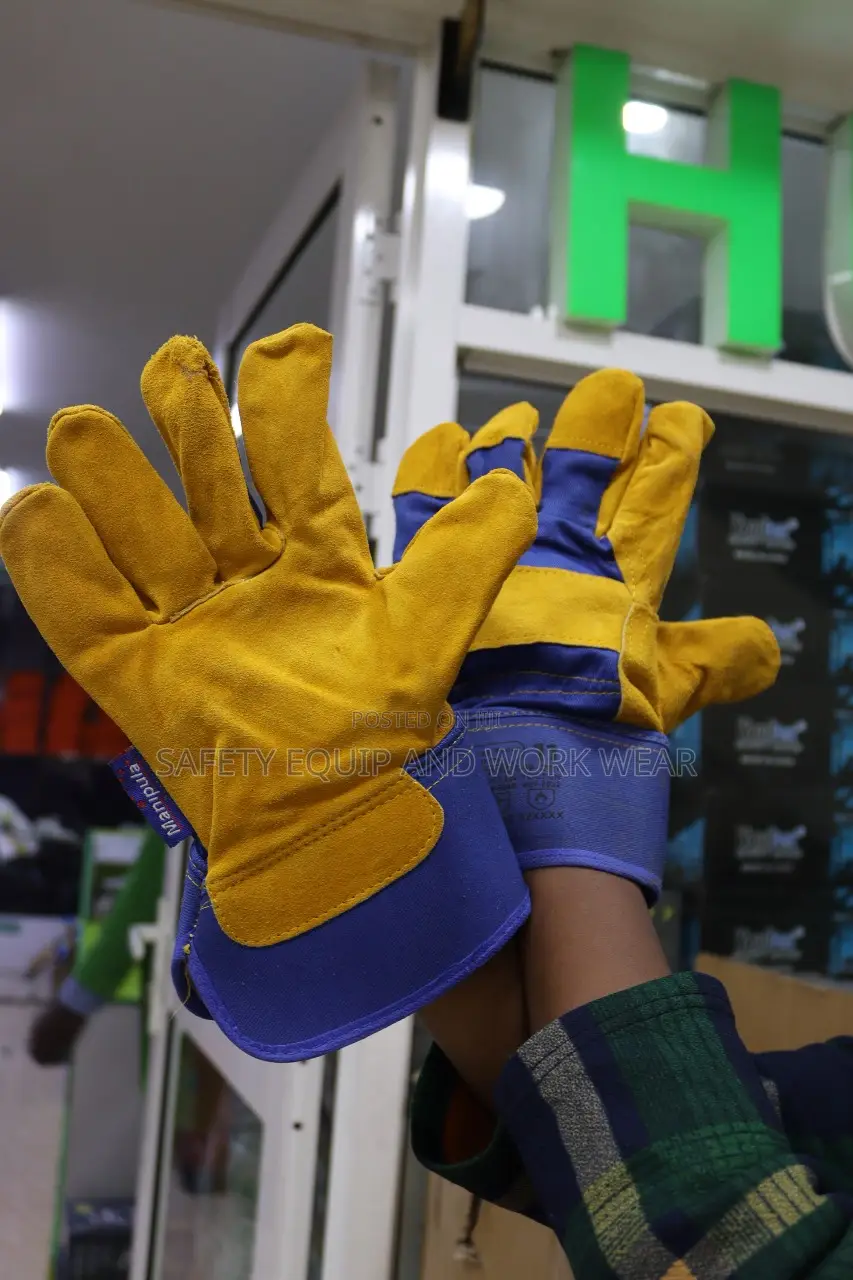 Short Leather Gloves Toughened