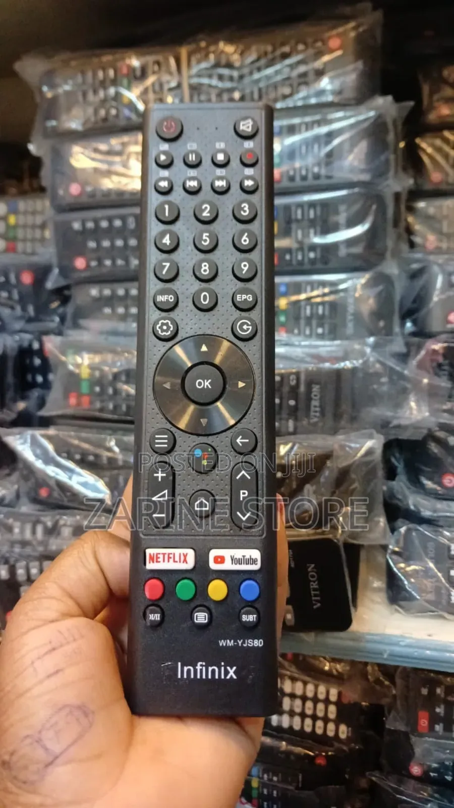 Infinix Remote Control for Smart Tv Youtube Netflix Button