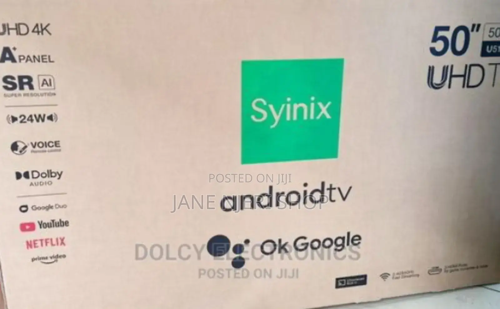 Brand New Syini 50 Inches Smart Tv