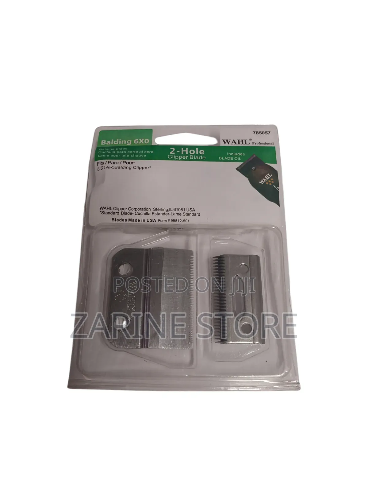 Original Blade Wahl Made in USA 2-Hole Clipper Blade