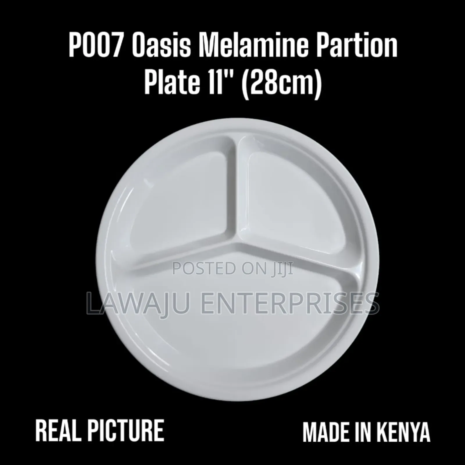 Oasis Portioned Melamine Plate