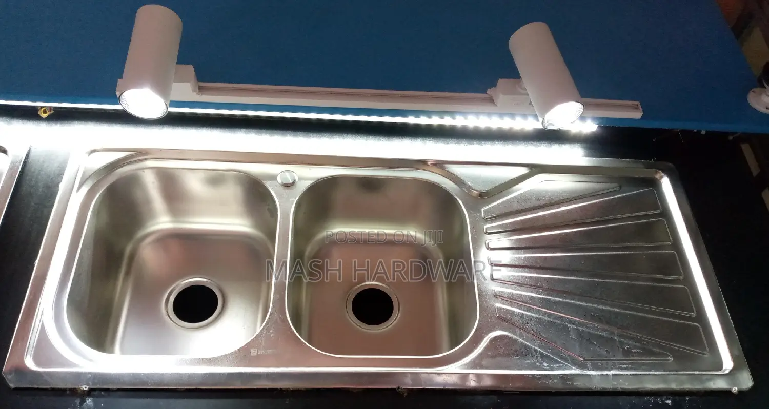 Double Bowl Single Drain Kitchen Sink