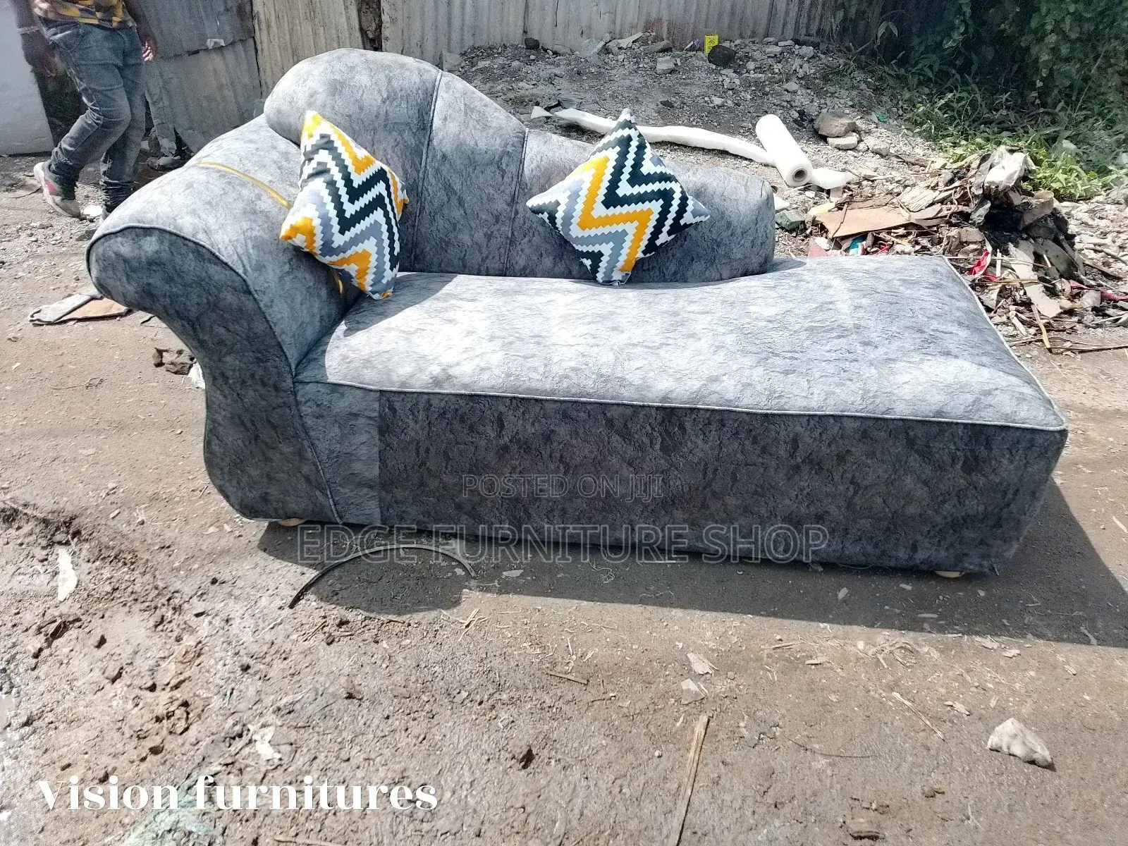 Grey Velvet Sofabed on Sale