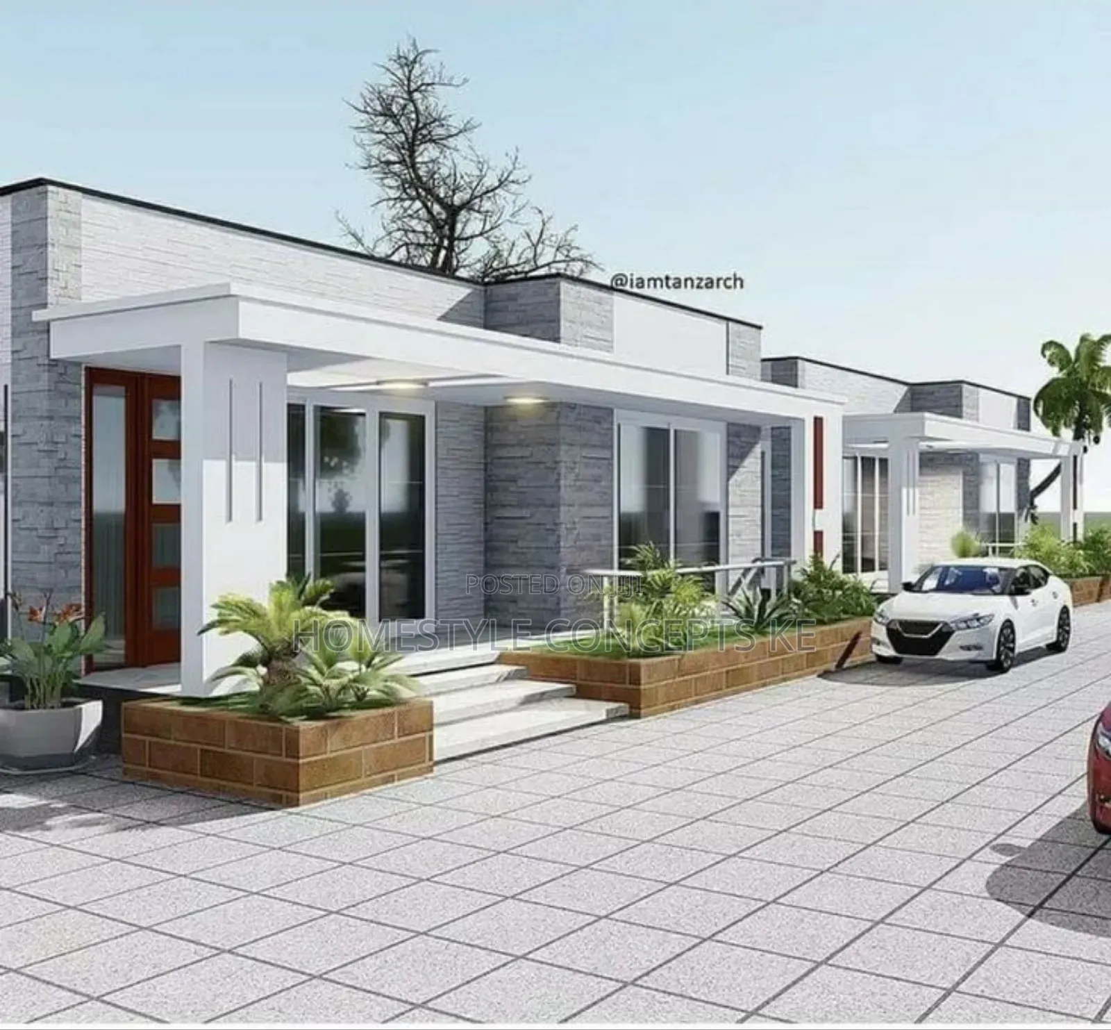 Home Houses Modern Design and Build Flat Roof Heap