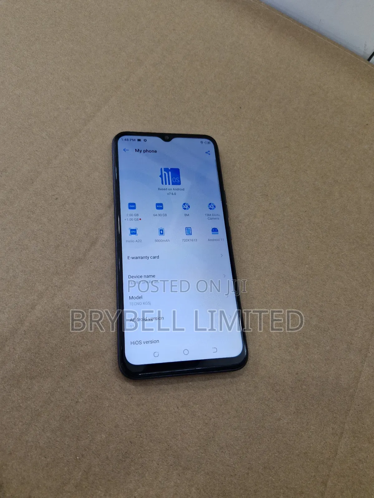Tecno Spark 8C 64 GB Blue