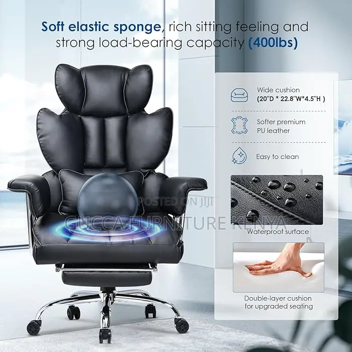 Office Chairs: PU Heavy Duty Recliner Executive Office Chair