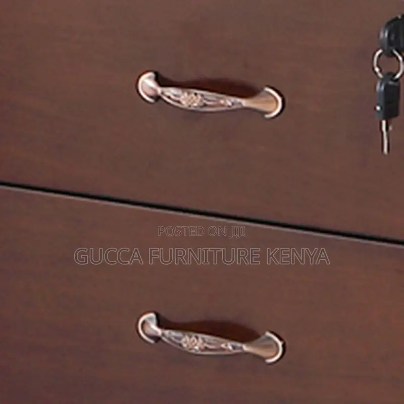 Cabinets:3-Drawer Simple Style Lockable Mobile Pedestal