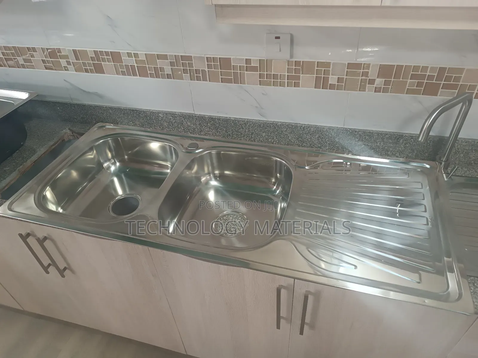 Stainless Steel Double Bowl Single Drain Sink
