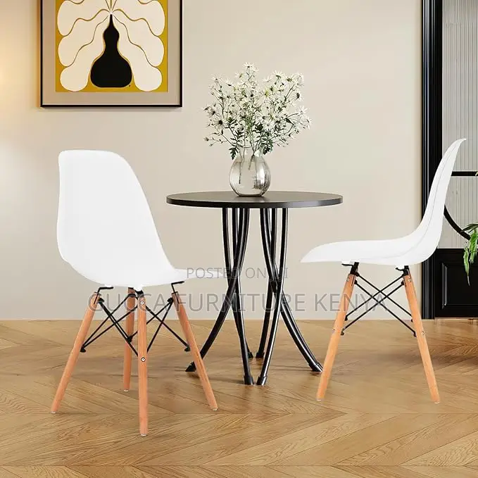 Home Chairs: Modern Plastic Dining Room Chairs Shell Shape
